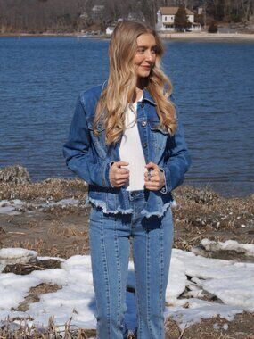 Bianco Penelope Med Blue Denim Jacket